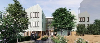 Rendering of Peace Institute Entry