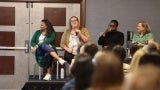Julia Oderda, AIA, speaks during AIA's 2024 Women's Leadership Summit.