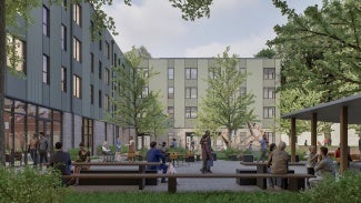Legin Apartments at Portland Community College’s Southeast Campus, Bora Architecture & Interiors.