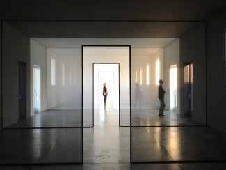 Image of Anastasia Calhoun visiting The Robert Irwin Project